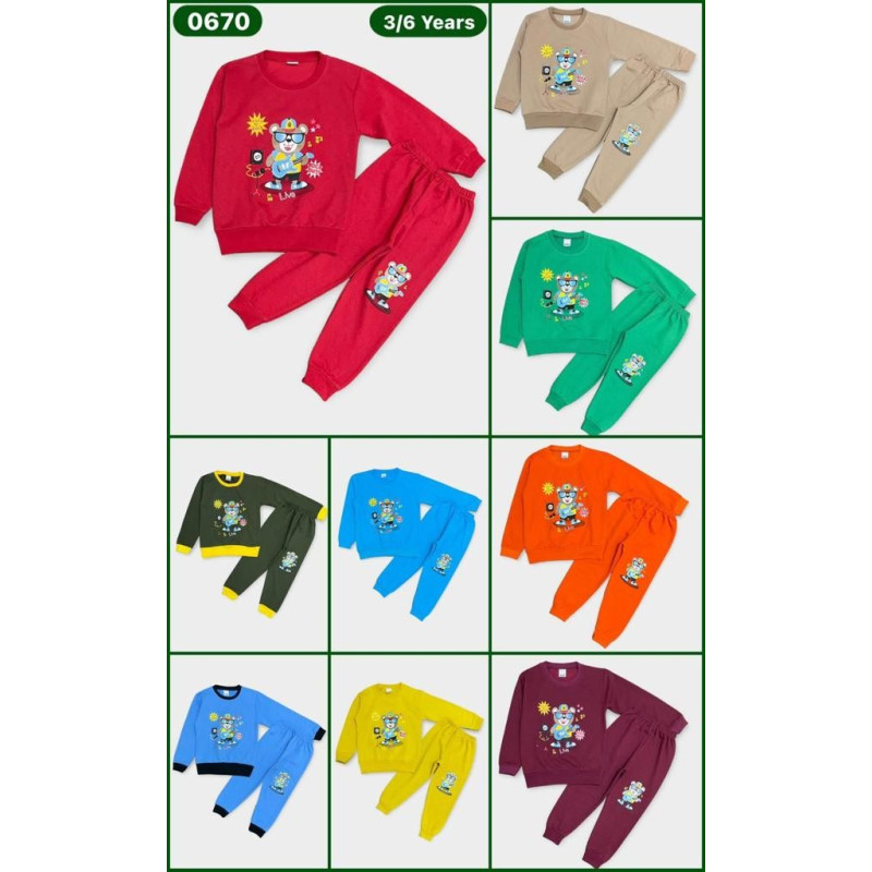 Pack of 4 : "LIVE" 2-piece Jogging Set