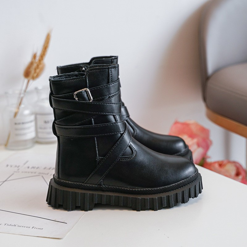 Lot de 12 : Bottines montantes à plateforme (31-36)