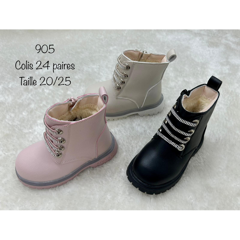 Set of 24 : Classic colour-mix lined boot