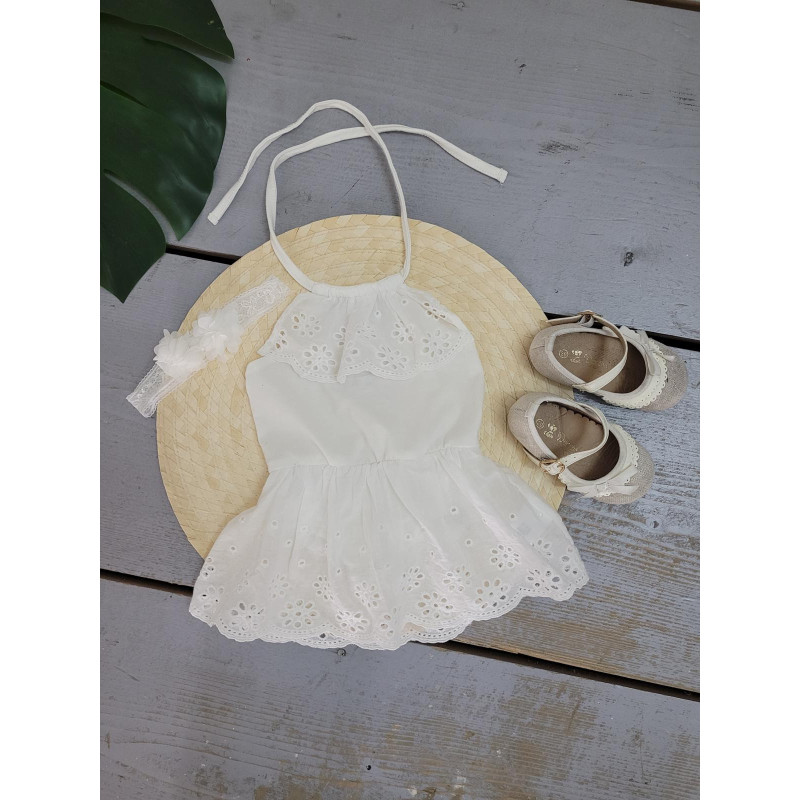 Groep van 6 Kleedjes-Body wit baby