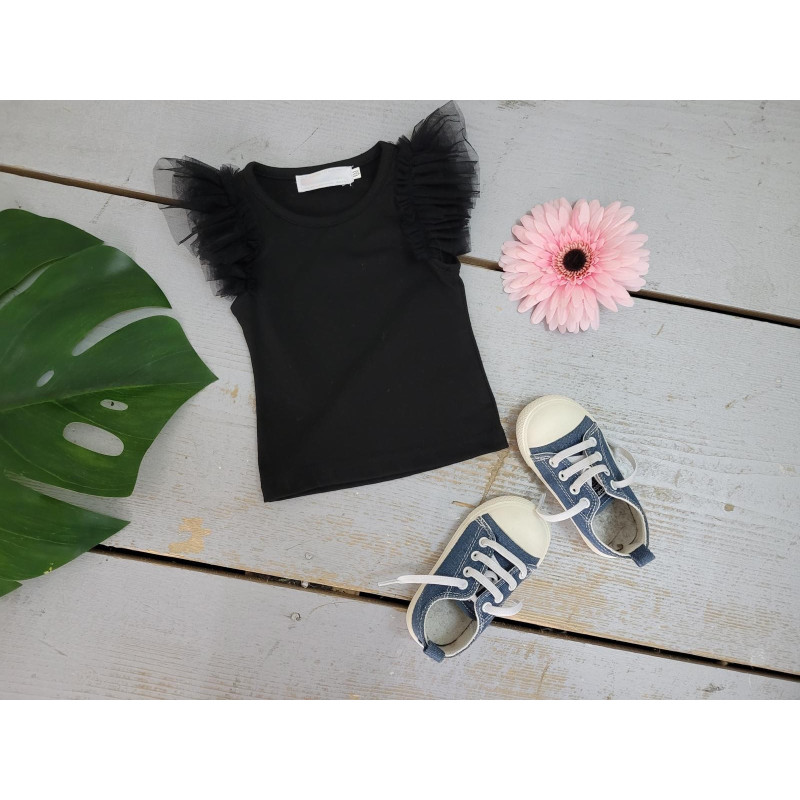 Lot de 5 Tops petites manches en tulle