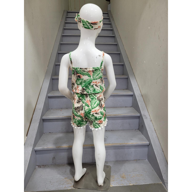 Lot de 7 Combinaisons-Shorts imprimé TROPICAL