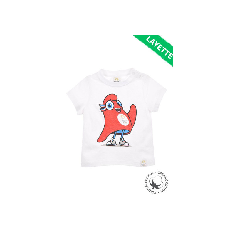 Lot de 8 T.Shirts bébé MASCOTTE "Phryge" JO PARIS 2024