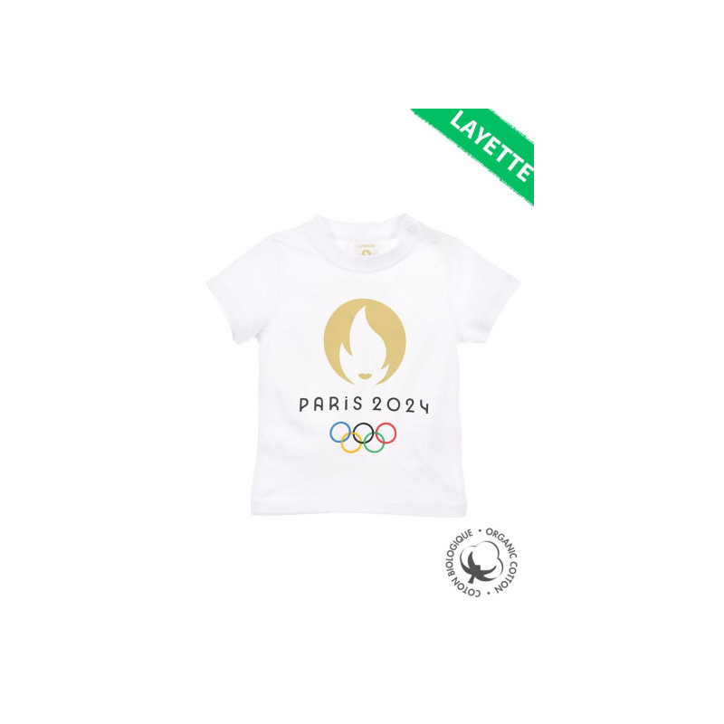 Lot de 8 T.Shirts bébé "Flamme" JO PARIS 2024
