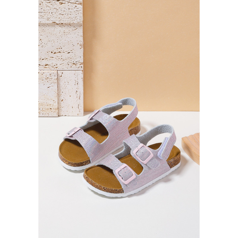 Partij 12 . Gekleurde sandalen (maat 31 tot en met 36)