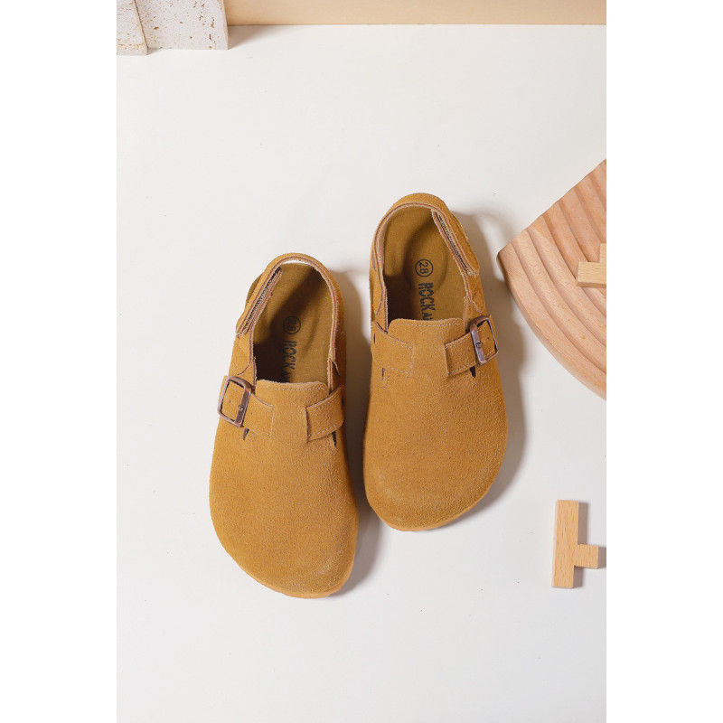 Lot de 12 : Mules effet suède (tailles 31 à 36)