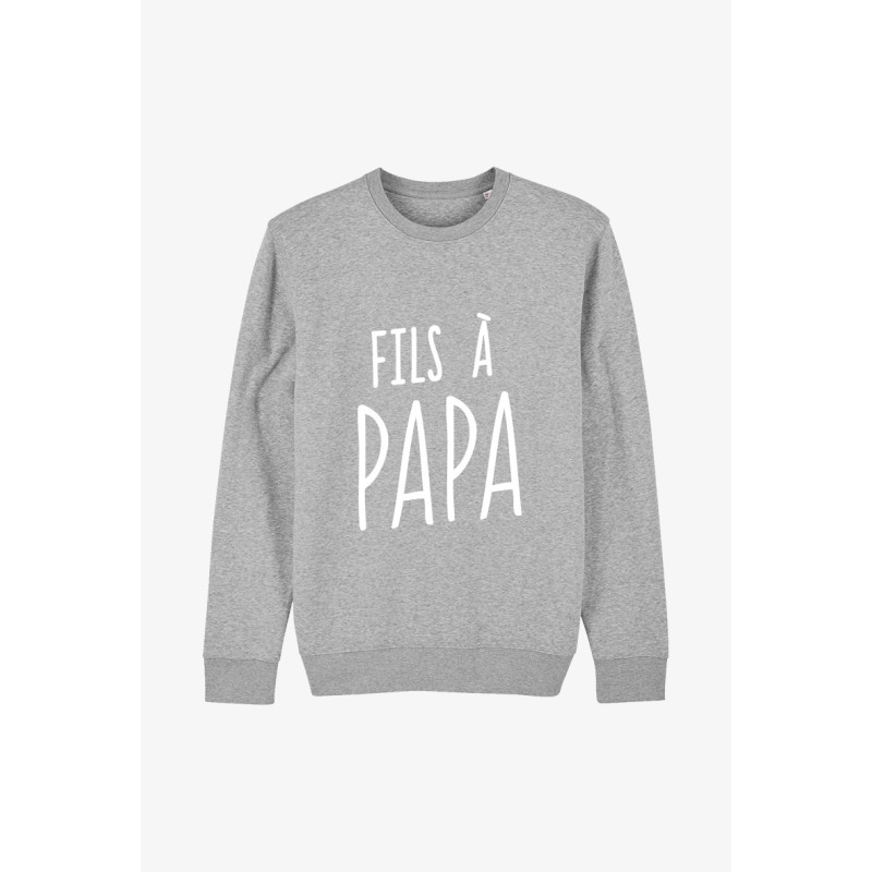 Lot de 8 : Sweat child Gris - Son à papa