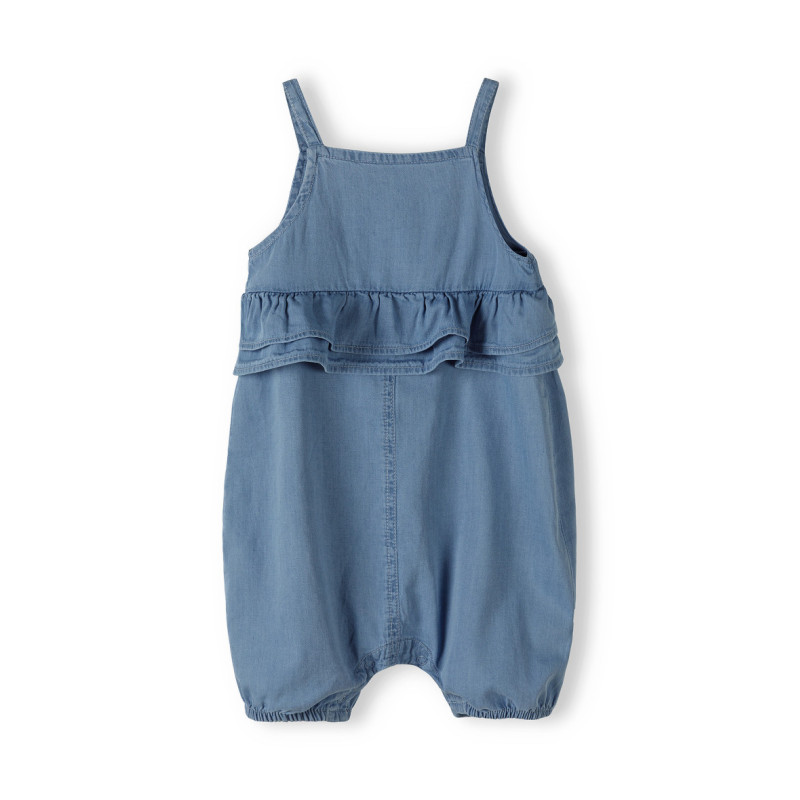 Lot de 6 : Combishort en denim pour bébé fille