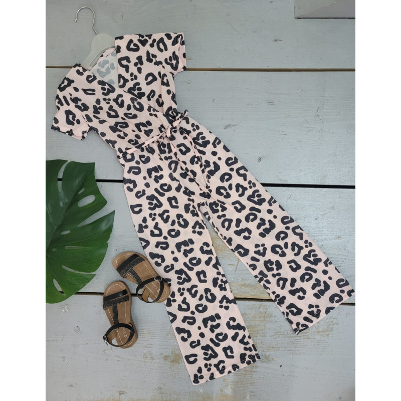Pakket van 6: jumpsuit met luipaardprint