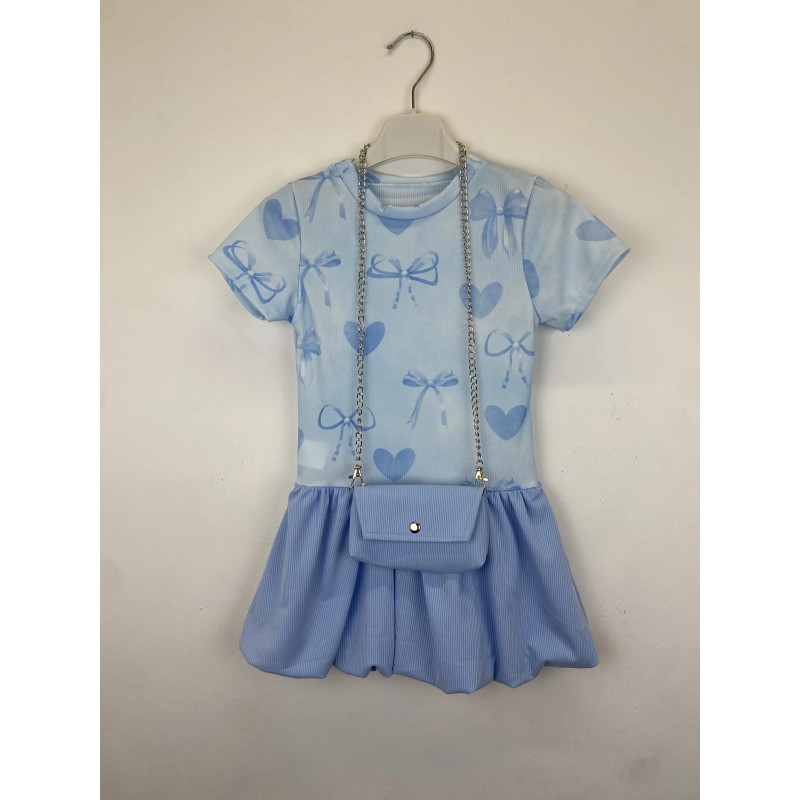 Set van 6: Elegante jurk met tas