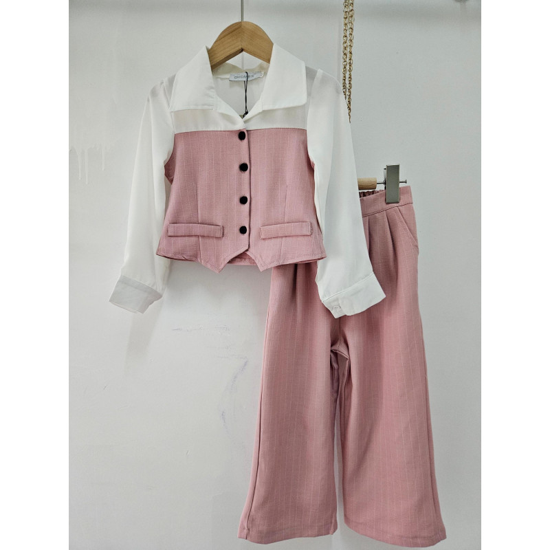 Lot van 6: blouse en brede broek