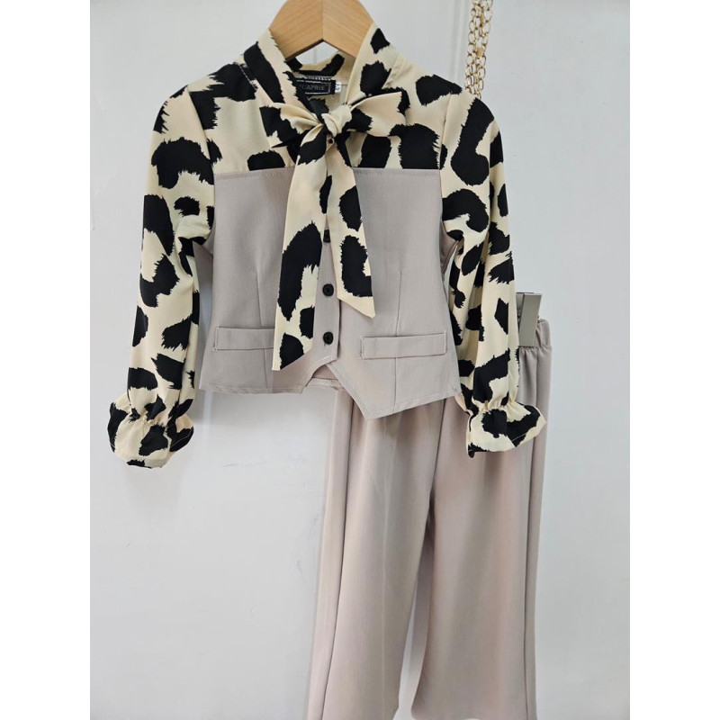 Lot de 6 : Ensemble Imprimée Léopard et Pantalon