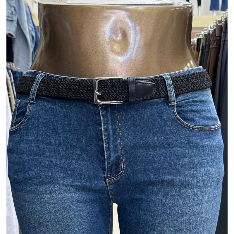 Lot de 12: Ceinture Tressée Élastiquée Multi-Couleurs