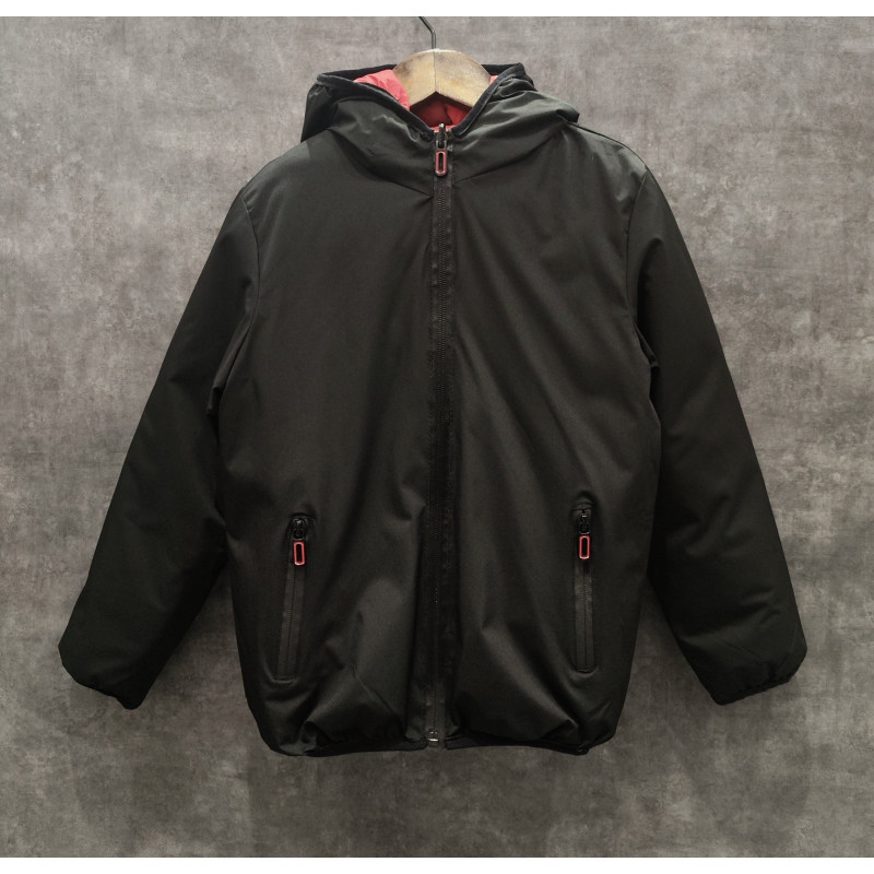 Lot of 5: Reversible Jacket Hooded Boy - United and Degraded Matelassé