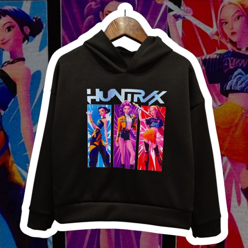 Lot de 6: Sweat à Capuche Enfant "HUNTRX" - Style Pop & Urbain