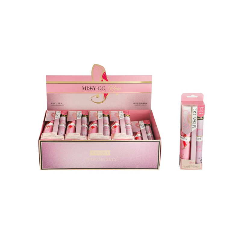 Coffret Parfum Femme MISSY G.G. Blush – Eau de Toilette & Body Lotion – Format Voyage