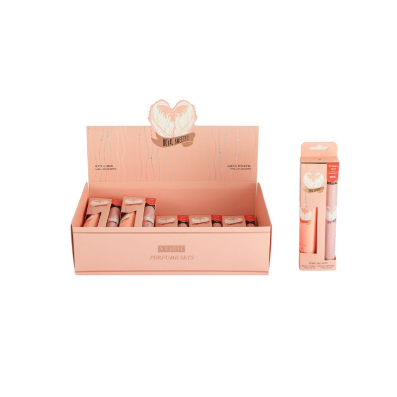 Coffret Parfum Femme ROYAL SWEETY – Eau de Toilette & Body Lotion – Format Voyage