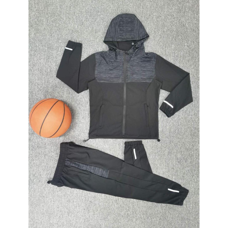 Lot de 8 : Ensemble sport à capuche – Design texturé et confort optimal