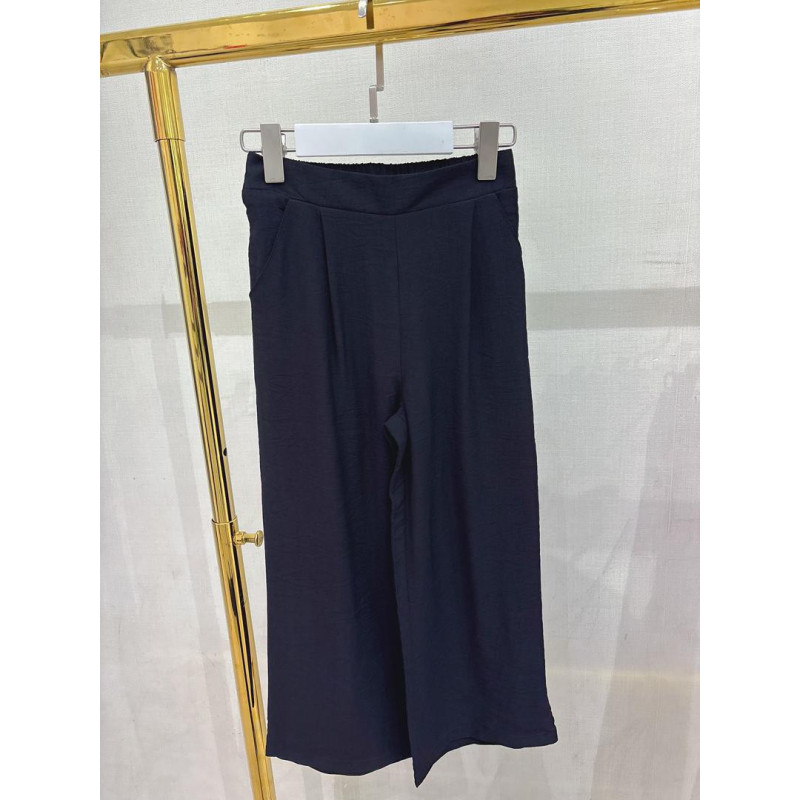 Lot de 6 : Pantalon large fluide femme à taille élastique