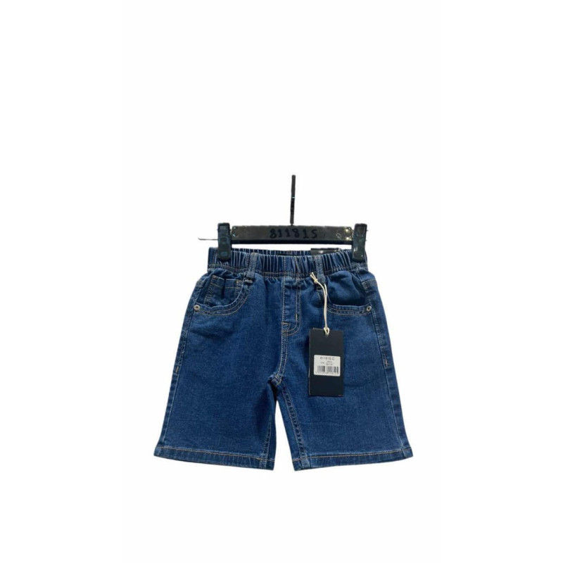 Lot de 10 : Short enfant en jean avec taille élastique