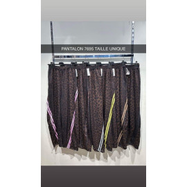 Pantalon femme léopard à...
