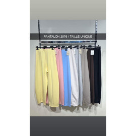 Pantalon fluide taille haute