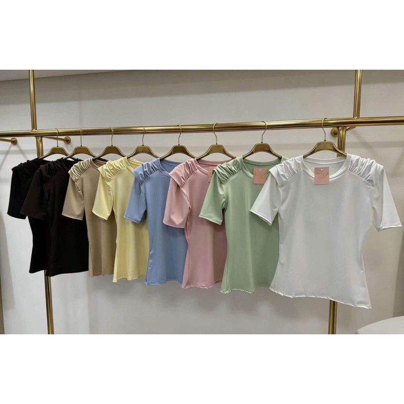 Korte mouwvloeistofblouse
