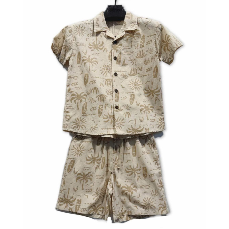 Lot of 10: Boy set Printed shirt and matching shorts