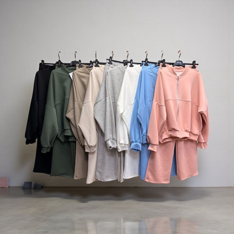Ensemble femme casual 2 pièces – Sweat & pantalon assorti