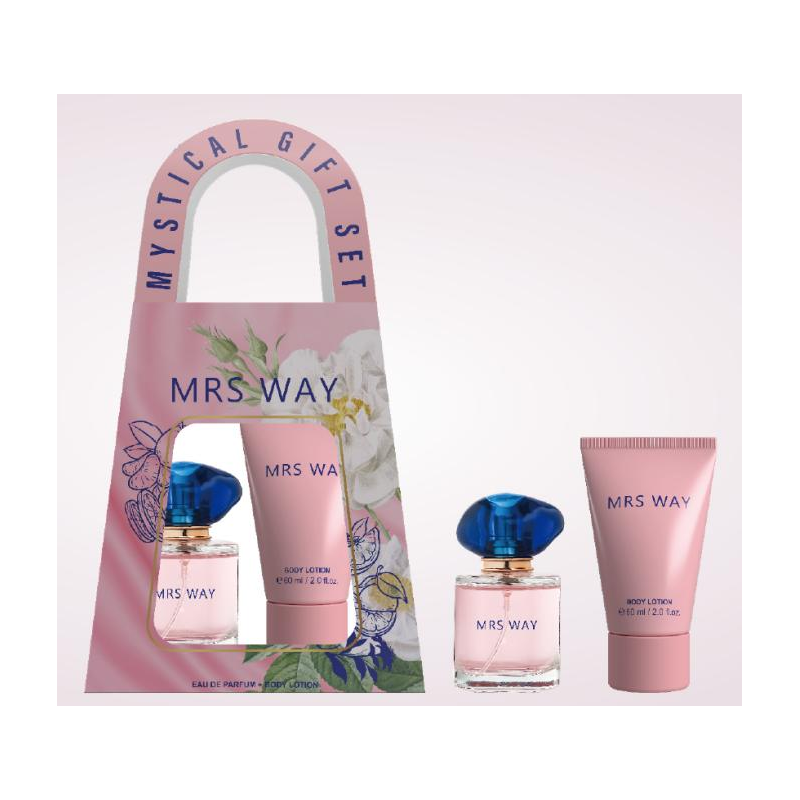 Pack of 6 : Women Perfume Gift Set Eau de Parfum 30 ml + Body Cream 60 ml