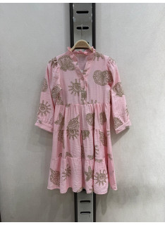 girls boho shell print dress trendy kids fashion 4 14 years wholesale clothing