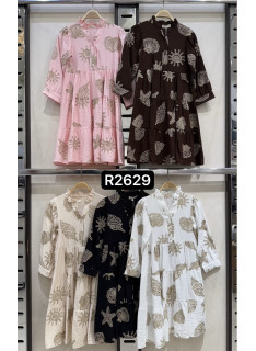 robe fille imprimé coquillage style bohème mode enfant tendance 4 14 ans grossiste
