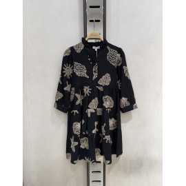 meisjes jurk schelp print boho stijl trendy kinderkleding 4 14 jaar groothandel