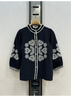 meisjes blouse borduurwerk lange mouwen kinderkleding groothandel
