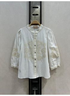 girls embroidered blouse long sleeves kids fashion wholesale