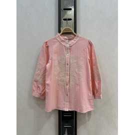 blouse fille brodée manches longues mode enfant grossiste 4 14 ans