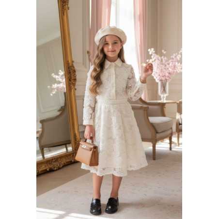 girls floral textured skirt kids fashion wholesale 4 14 years