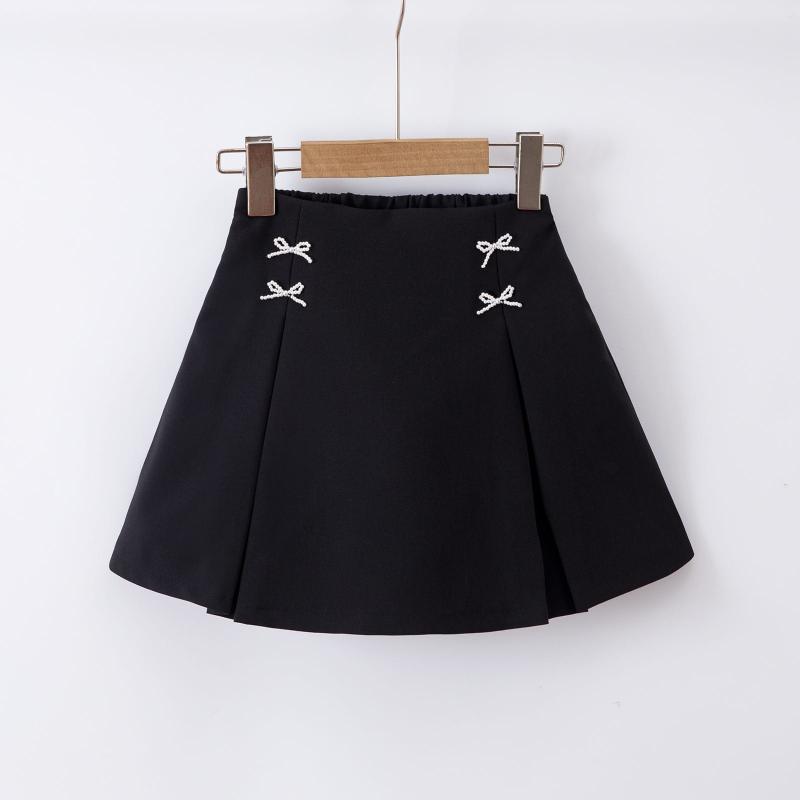 girls skort decorative bows kids fashion wholesale