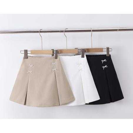jupe short fille noeuds decoratifs mode enfant grossiste