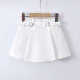 jupe short fille ceinture boucle coeur mode enfant grossiste