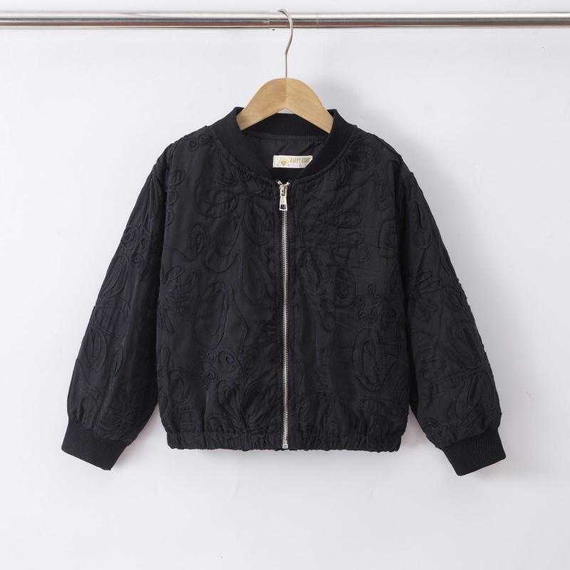 Pack of 6 – Girls zip-up jacket with 3D floral detail – Kids fashion