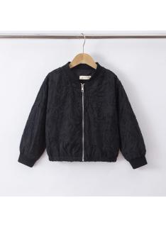 meisjes bomberjack bloemen relief kinderkleding groothandel