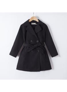 girls trench coat tie belt kids fashion wholesale