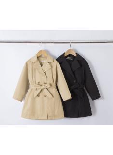meisjes trenchcoat strikceintuur kinderkleding groothandel