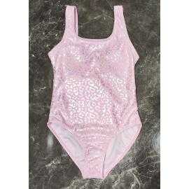 maillot bain fille 1 piece brillant imprime leopard mode enfant grossiste