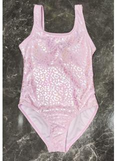 maillot bain fille 1 piece brillant imprime leopard mode enfant grossiste