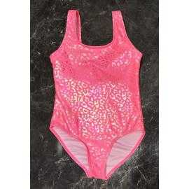 maillot bain fille 1 piece brillant imprime leopard mode enfant grossiste