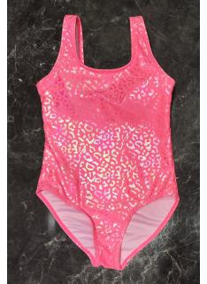 maillot bain fille 1 piece brillant imprime leopard mode enfant grossiste