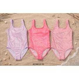 maillot bain fille 1 piece brillant imprime leopard mode enfant grossiste