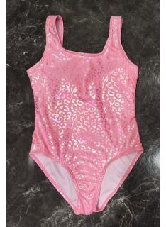 maillot bain fille 1 piece brillant imprime leopard mode enfant grossiste